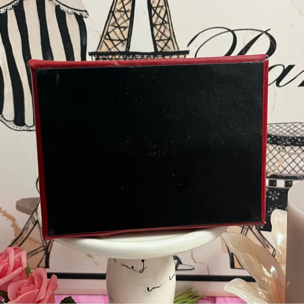 Talbots Red Faux Leather Jewelry Organizer in Miniature Handbag Design w Handle